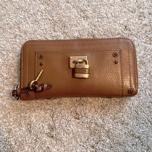 Chloe paddington camel/gold colored long wallet. Great used condition.